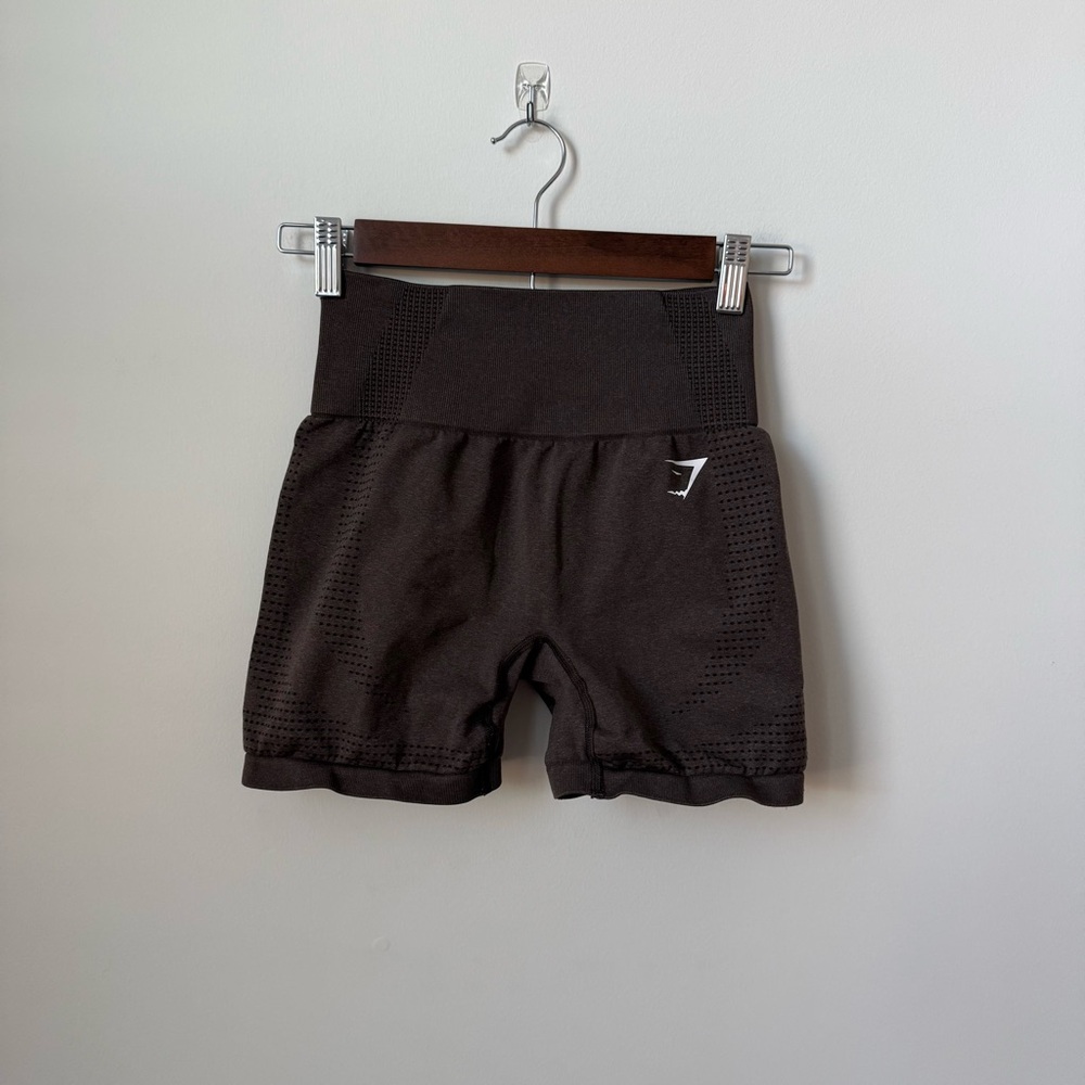 Gymshark Vital Seamless Shorts 4”‎ Brown Size Small Gym Workout